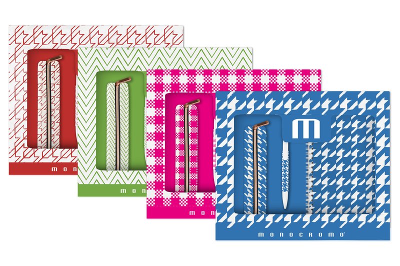 Set regalo MONOCROMO PATTERN, gift box - verde