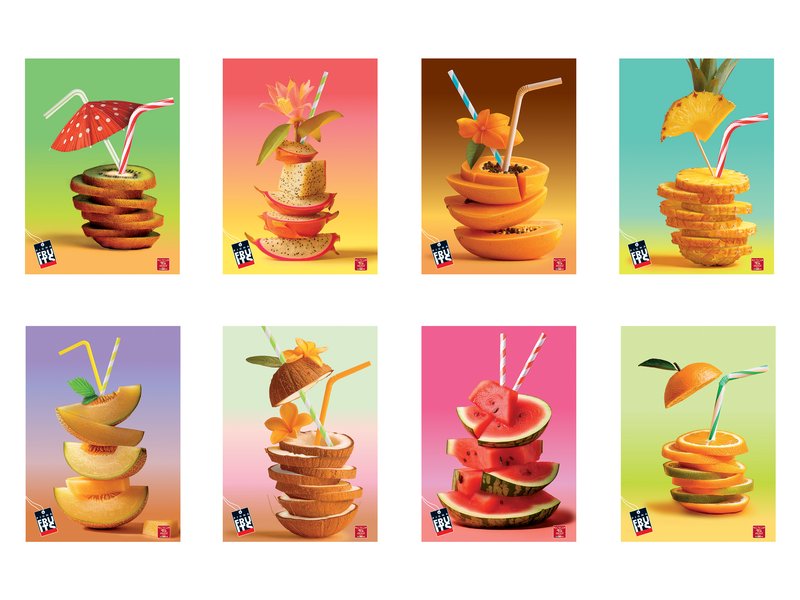 Maxi Quaderno Pigna Fruits  - 4M - Quadretto da 4mm