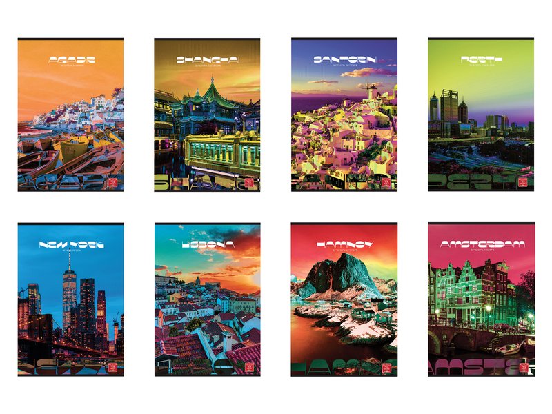 Maxi Quaderno CITY EFFECTS  - 0C - Righe con margine