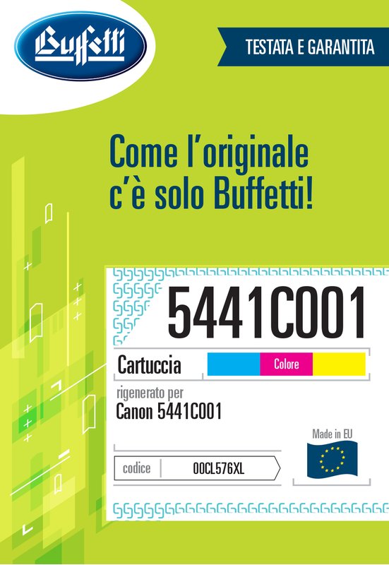 Canon Cartuccia ink jet - Compatibile Rigenerato CL-576XL 5441C001- 3 colori - 300 pag