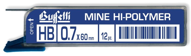 Mine Hi-Polymer - Tratto 0,7 mm - Gradazione 2B