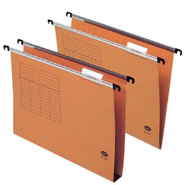 Cartella sospesa - da cassetto - Interasse 39 cm - Fondo a V - arancio