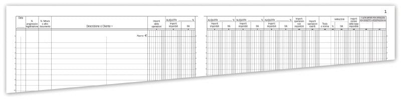 Registro delle Fatture - 50 pagine prenumerate - 31x24,5 cm