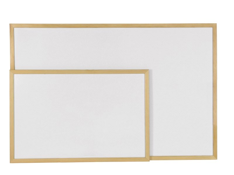 Lavagna bianca - cornice in legno - 60x90 cm