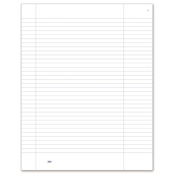 Registro generico a righe uso bollo - 384 pagine prenumerate - copertina cartonata - 31x24,5 cm