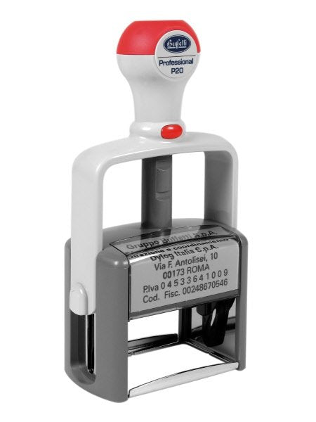 Cuscinetti di ricambio per timbri P20 - rosso