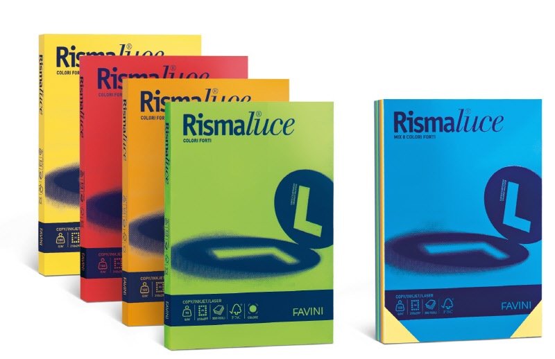 Rismaluce - carta e cartoncini 90 g - A4 - pistacchio 54 125 fogli