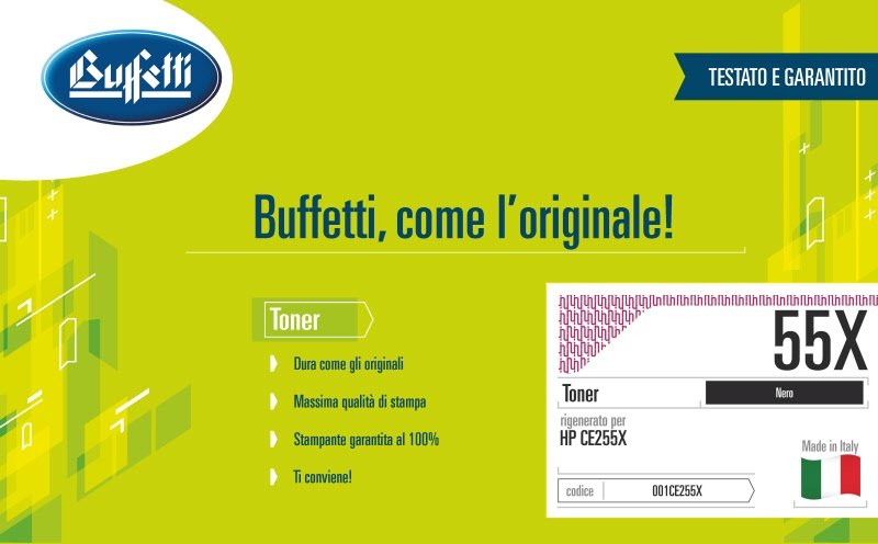 Toner HP - Compatibile Rigenerato 55X CE255X - Nero - 12.500 pag