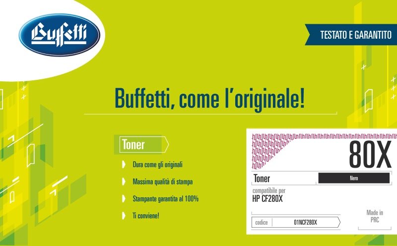 Toner HP - Compatibile 80X CF280X - Nero - 6.900 pag