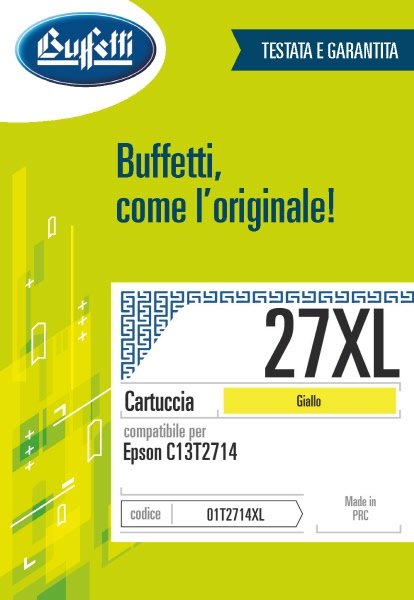 Epson Cartuccia ink jet - Compatibile 27XL C13T271440 - Giallo - 1.100 pag