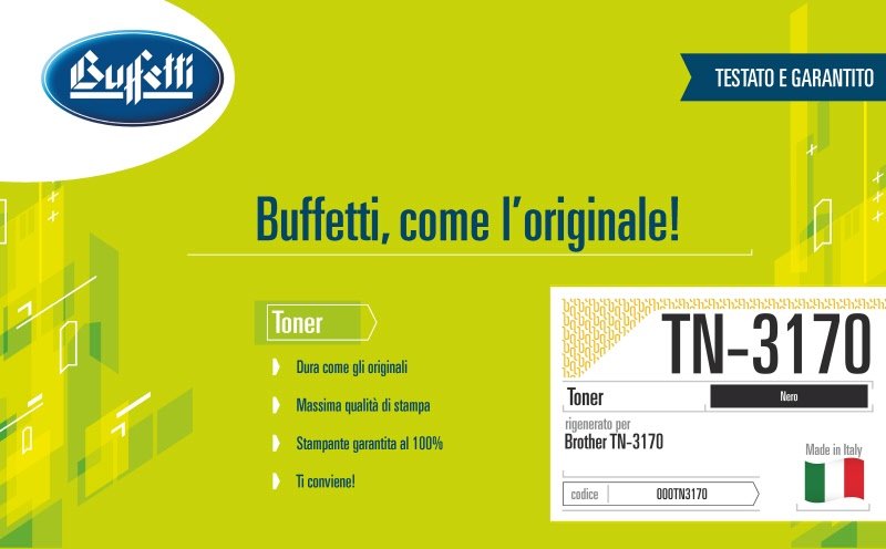 Brother Toner - Compatibile Rigenerato TN-3170 - Nero - 7.000 pag