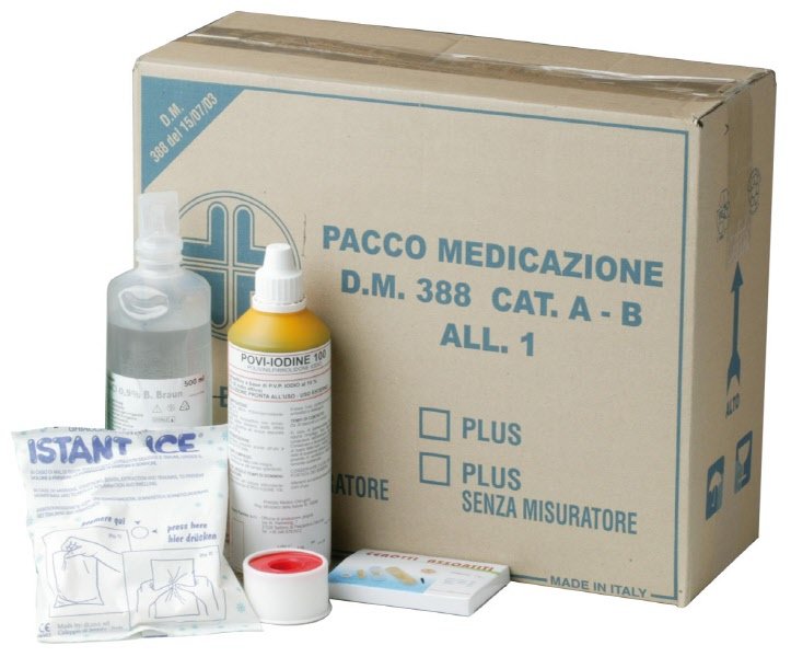 Pacco reintegro per cassette pronto soccorso per aziende o unità produttive con tre o più lavoratori