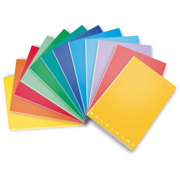 Quaderni A5 Monocromo The Original  - Rigatura 1R - Righe medie e superiori - 80 g - copertine assortite