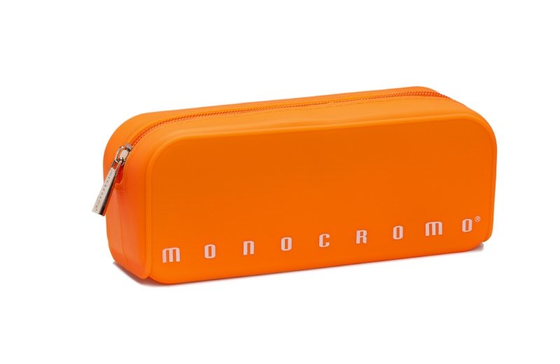 Bustina Monocromo Fluo -  silicone morbido soft touch - Arancione