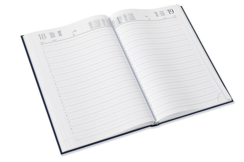 Agenda giornaliera 12 mesi - 2026 - 21x29,7 cm - rosso
