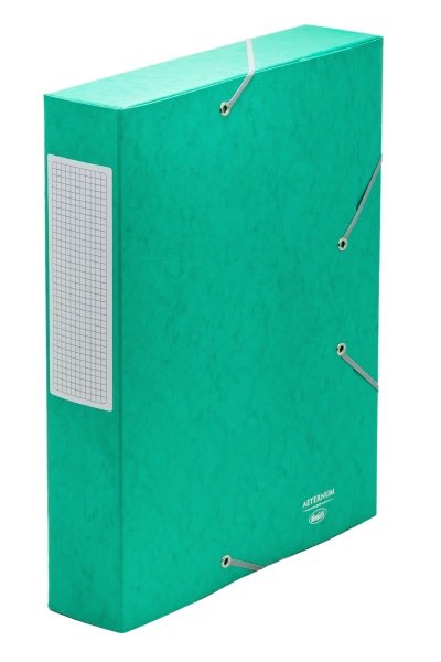 Scatola progetti con elastico angolare Aeternum - dorso 6 cm - 33x25 cm - verde