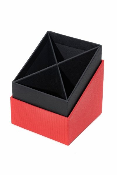 Portapenne a 4 scomparti Living - rosso