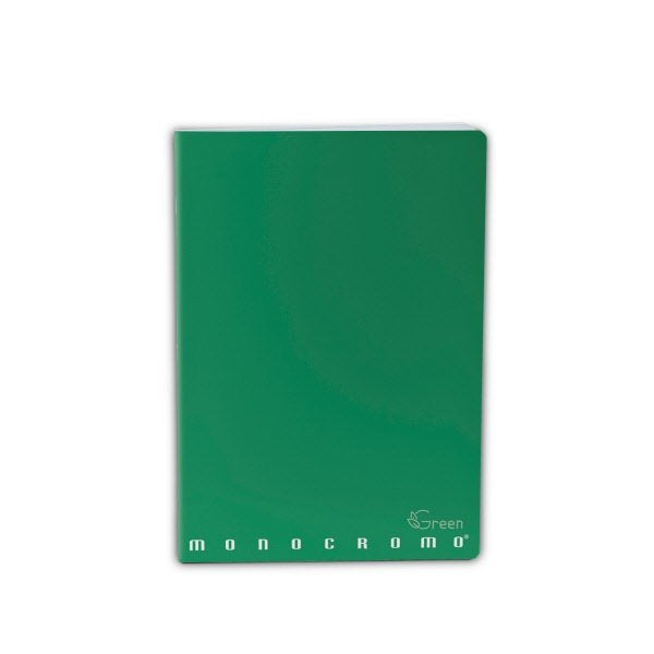 Maxiquaderno Monocromo Green - Rigatura 5M - Quadretto elementari e medie - 80 g - carta riciclata - A4 - copertine assortite