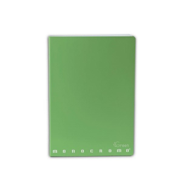 Maxiquaderno Monocromo Green - Rigatura 5M - Quadretto elementari e medie - 80 g - carta riciclata - A4 - copertine assortite