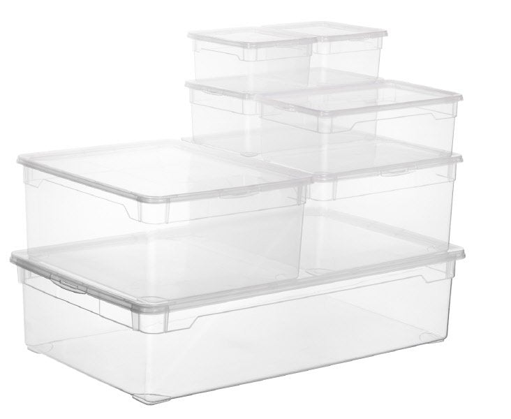 Scatola Clearbox 18L - per pullover - bianco