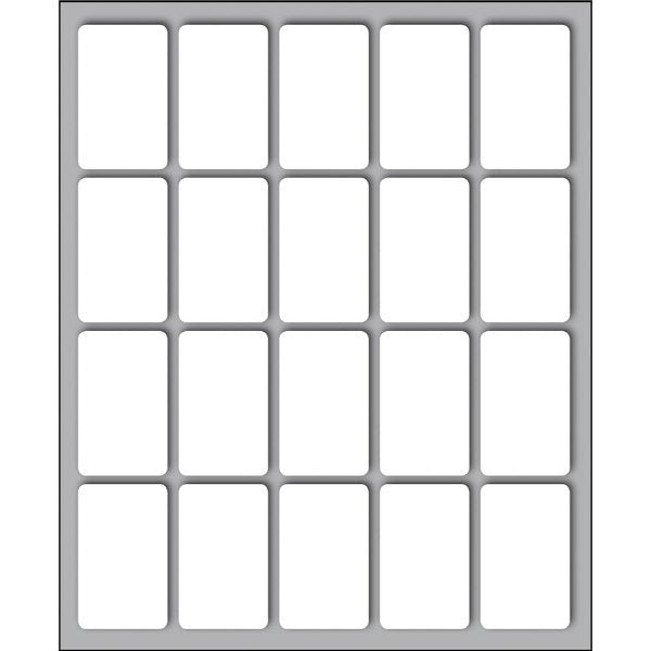 Etichette adesive permanenti multifunzione TAK-TO - 34 x 21 mm - Fogli DIN A5 - 200 etichette