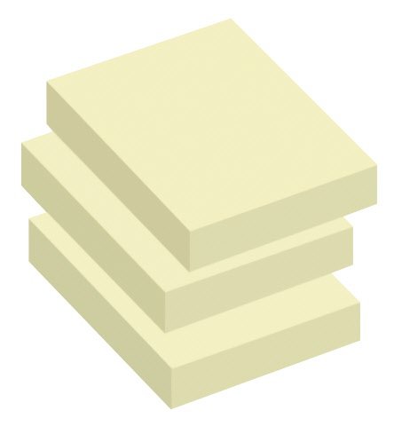 Foglietti adesivi riposizionabili Tak-To - 40x50 mm - giallo