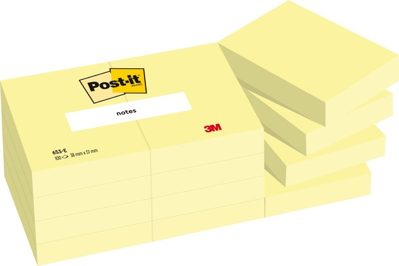 Foglietti Post-it Note - 38x51 mm - Giallo Canary