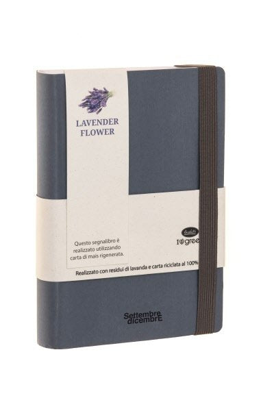 Agenda Accademica 16 mesi settembre-dicembre - tracciato misto giornaliera/settimanale in carta ecologica - interno  fisso - 2025/2026 - 11x16,5 cm - elastico di chiusura - lavanda