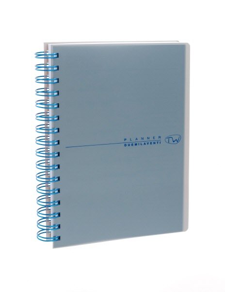 Agenda giornaliera 12 mesi - 2027 - 10,5x15 cm - copertina sintetico - interno fisso - argento