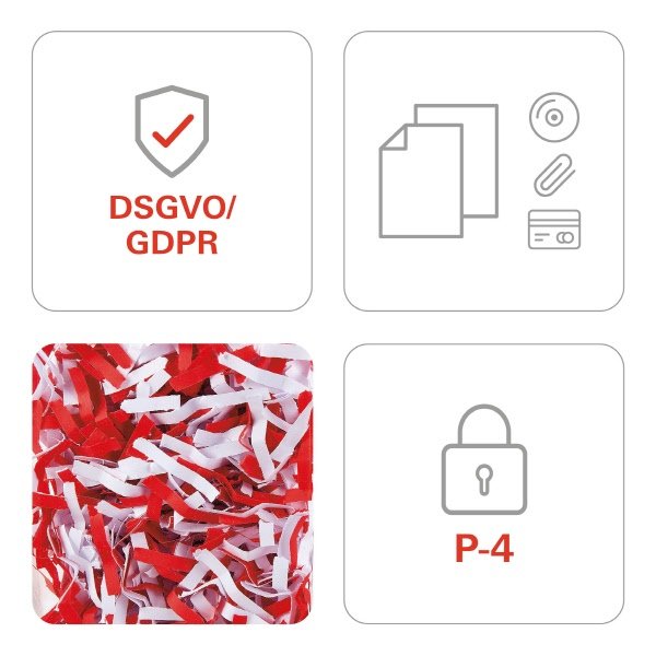 Distruggidocumenti SECURIO AF500 - a frammenti - 4.5X30 mm - P4
