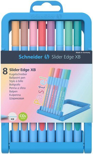 Penna a sfera Slider Edge tratto XB - 8 colori pastello assortiti