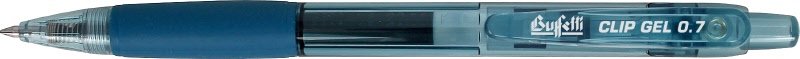 Penna a sfera a scatto Gel ultra smooth - punta fine - colore blu