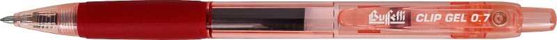 Penna a sfera a scatto Gel ultra smooth - punta fine - colore rosso