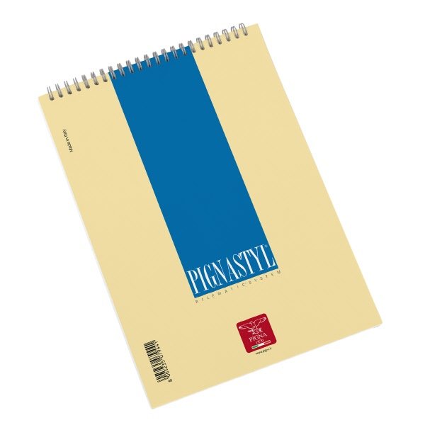 Blocco notes Pignastyl - A5  - BI - Bianco  - spirale - 60 fogli da 80 g
