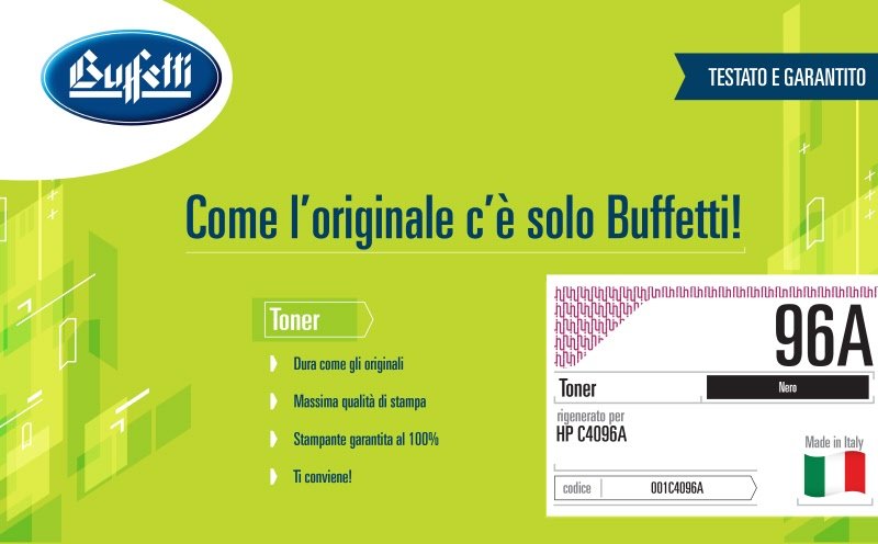Toner HP - Compatibile Rigenerato 96A C4096A - Nero - 5.800 pag