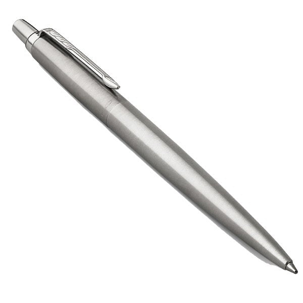 Penna a sfera Jotter Stainless Steel - blu - Tratto fine