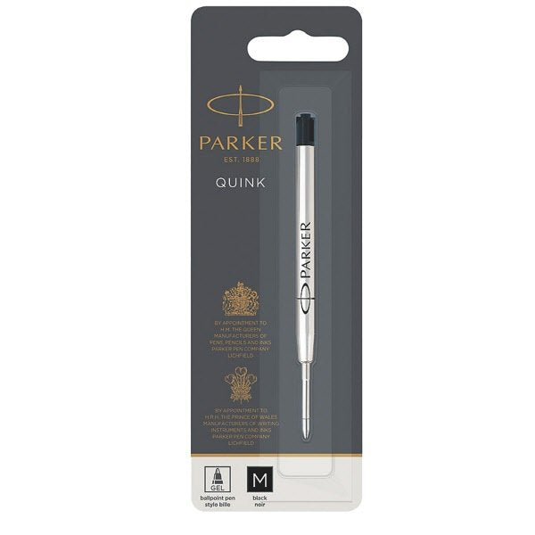 Refill Parker per penna a sfera gel - nero - Tratto 0,7 mm