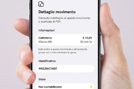 Gestisci la tua carta dall'applicazione