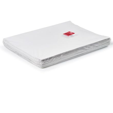 Carta Kraft - per pacchi - 70 gr - foglio 100 x 140 cm - bianco monolucido - conf. 50 fogli