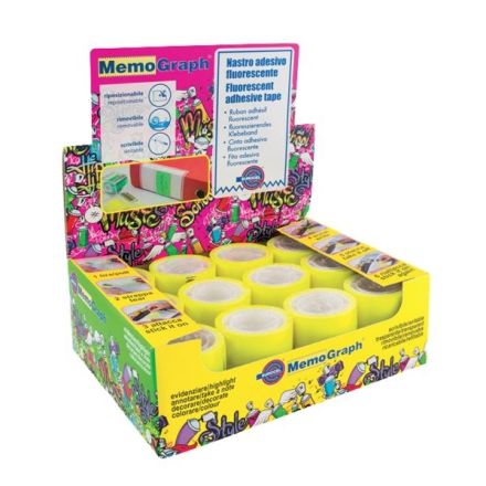 Ricarica per nastro adesivo removibile Memograph - 50 mm x 10 m - giallo