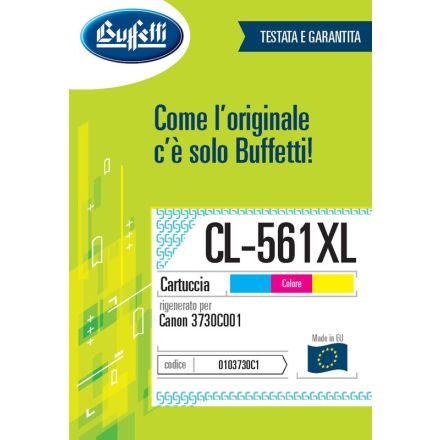 Canon Cartuccia ink jet - Compatibile Rigenerato CL-561XL 3730C001 - Nero - 300 pag