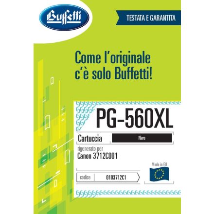 Canon Cartuccia ink jet - Compatibile Rigenerato PG-560XL 3712C001 - Nero - 400 pag