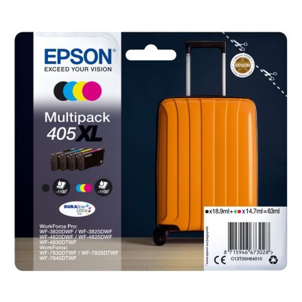 Epson - Multipack cartucce ink - 405XL - C/M/Y/K - 1.100 pag cad.