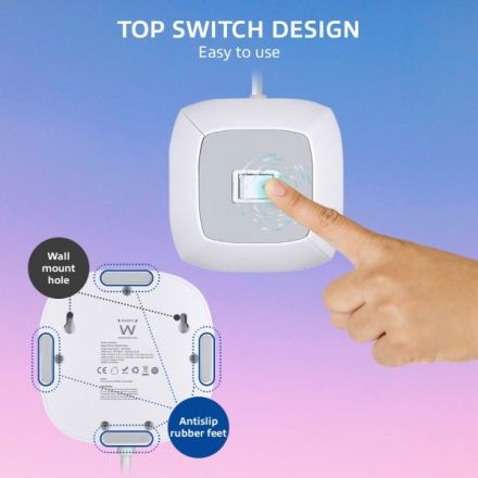 Multipresa a cubo - bianco