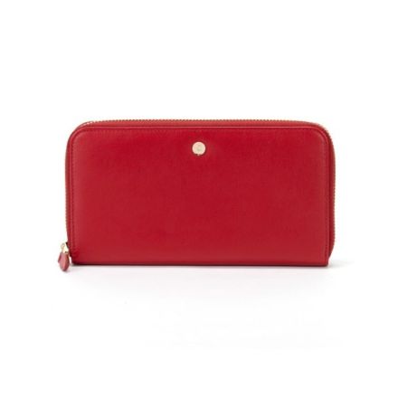 Portafoglio con zip Martha - rosso scarlatto