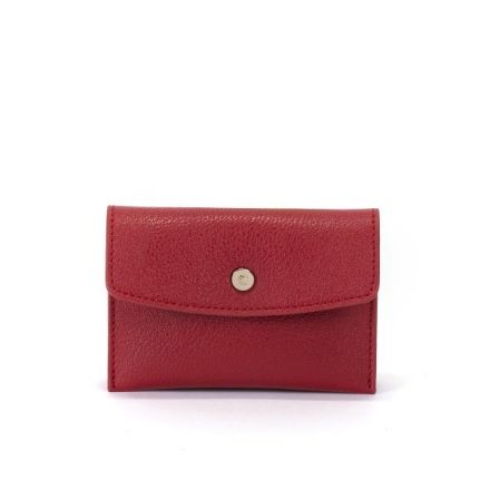 Porta carte Jodie - rosso ciliegia