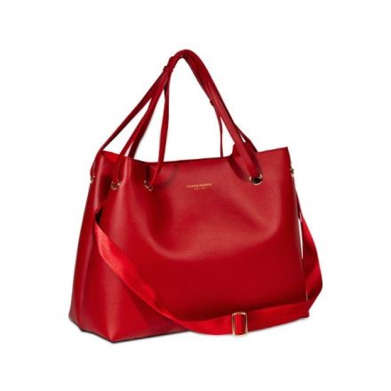 Borsa a spalla Catrin - rosso ciliegia
