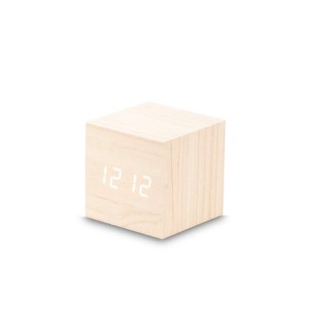 Sveglia led sound control 6,5X6,5 cm - crema