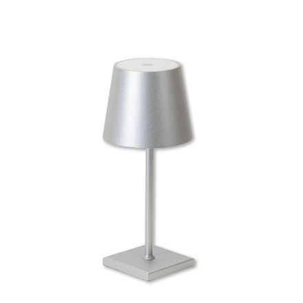 Touch lamp h. 26 cm - argento