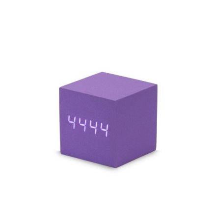 Sveglia led sound control 6,5X6,5 cm - viola